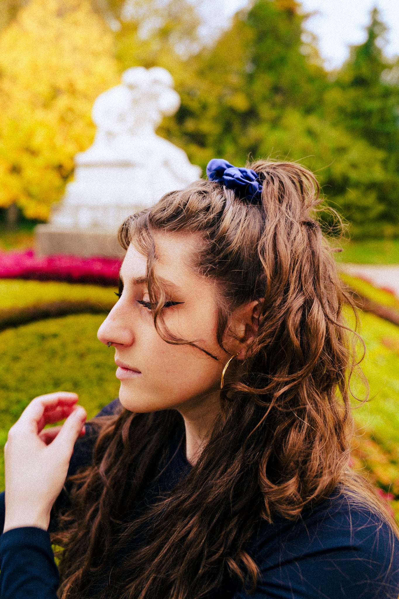 Chouchou medium bleu