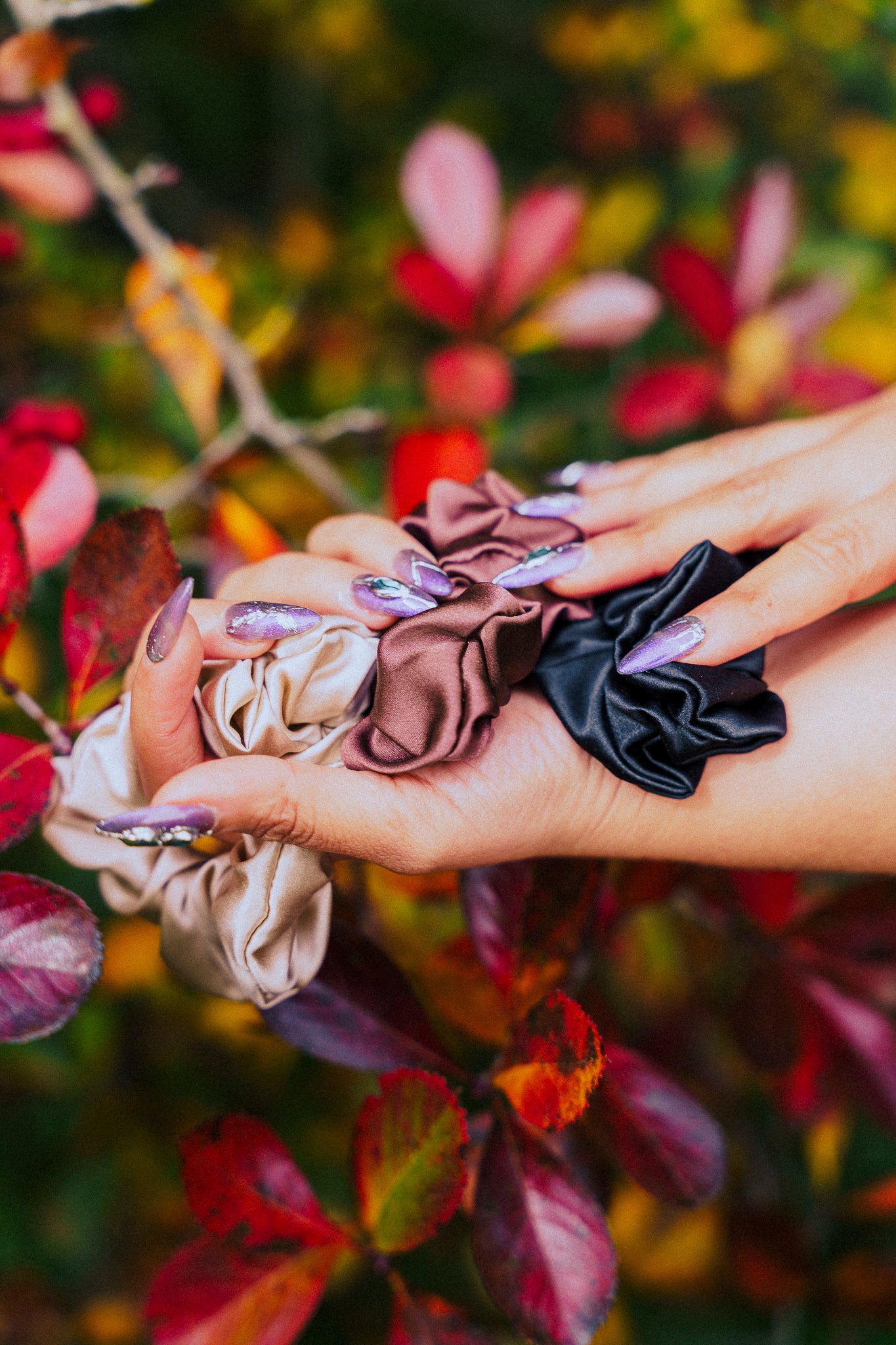 🎀 Trio de chouchous en soie –