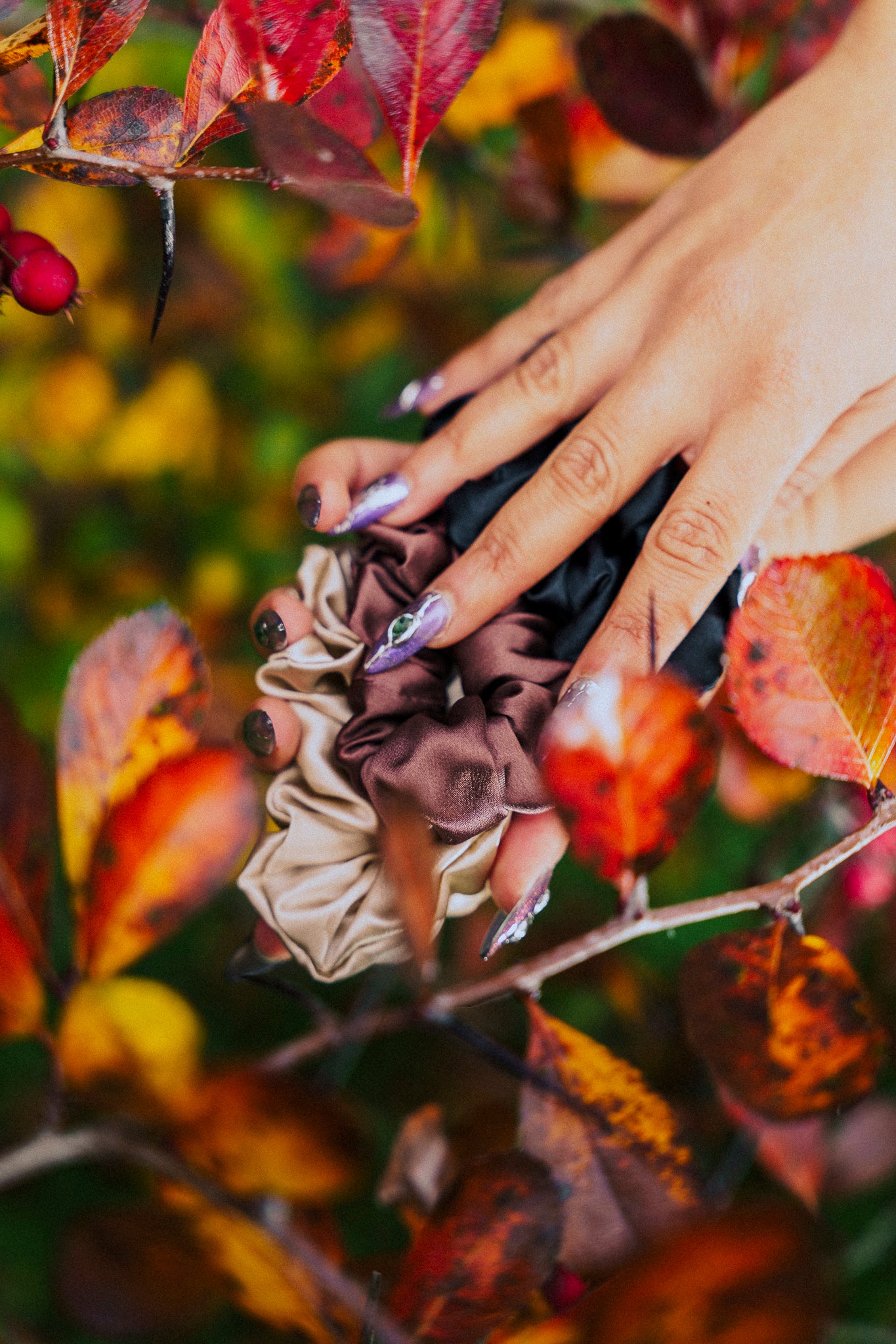 🎀 Trio de chouchous en soie –